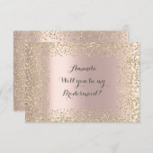 Ben je mijn bruidsroze roze roze Confetti? Kaart (Voorkant / Achterkant)