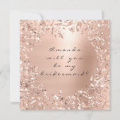 Ben je mijn bruidsroze roze roze roodbloem? kaart (Voorkant)