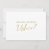 "Ben je mijn gebruiker?" | Goud handschrift Kaart (Voorkant)