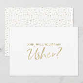 "Ben je mijn gebruiker?" | Goud handschrift Kaart (Voorkant / Achterkant)