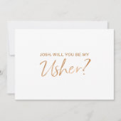 "Ben je mijn gebruiker?" | Goud Roos handschrift Kaart (Voorkant)