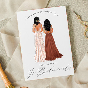 Ben je mijn Junior Bridesmaid? Meisjes in geiten I Kaart