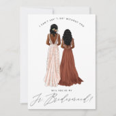 Ben je mijn Junior Bridesmaid? Meisjes in geiten I Kaart (Voorkant)