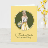 Ben je mijn Maid of Honor? Kaart (Gele Bloem)