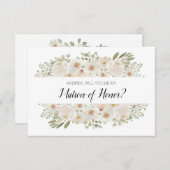 Ben je mijn matron van de witte Floral Elegan? (Voorkant / Achterkant)