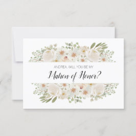 Ben je mijn matron van de witte Floral Elegan?