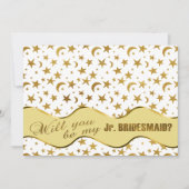 Ben je mijn matron van eer? Gold Bling-ontwerp Kaart (Voorkant)