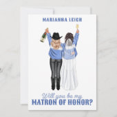 Ben je mijn matron van eer? Meisjes in Denim Inv Kaart (Voorkant)