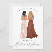 Ben je mijn matron van eer? Meisjes in Gowns Inv Kaart (Voorkant)