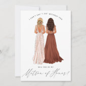 Ben je mijn matron van eer? Meisjes in Gowns Inv Kaart (Voorkant)