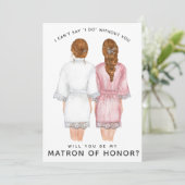Ben je mijn matron van eer? Meisjes in Robes Inv Kaart (Staand voorkant)