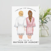 Ben je mijn matron van eer? Meisjes in Robes Inv Kaart (Staand voorkant)