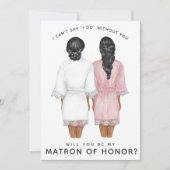 Ben je mijn matron van eer? Meisjes in Robes Kaart (Voorkant)