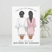 Ben je mijn matron van eer? Meisjes in Robes Kaart (Staand voorkant)