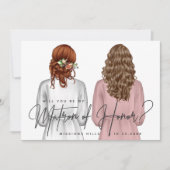 Ben je mijn matron van eer? Meisjes in Robes V2 Kaart (Voorkant)