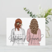 Ben je mijn matron van eer? Meisjes in Robes V2 Kaart (Staand voorkant)