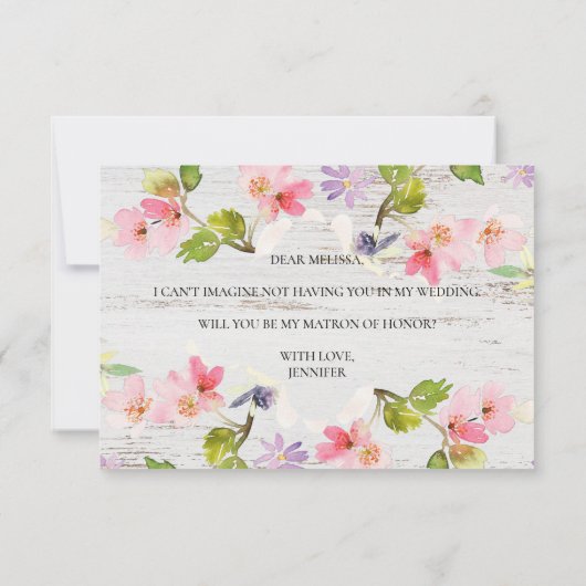 Ben je mijn matron van erge roze roze flora? (Achterkant)