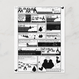 Ben je mijn pinguïn? uitnodiging briefkaart