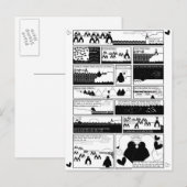 Ben je mijn pinguïn? uitnodiging briefkaart (Voorkant / Achterkant)