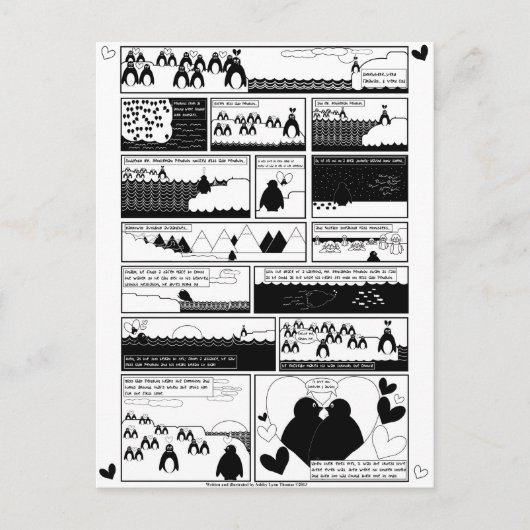 Ben je mijn pinguïn? uitnodiging briefkaart (Voorkant)