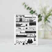 Ben je mijn pinguïn? uitnodiging briefkaart (Staand voorkant)