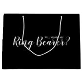 Ben je mijn Ring Bearer? Modern voorstel Groot Cadeauzakje (Voorkant)