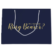 Ben je mijn Ring Bearer? Modern voorstel Groot Cadeauzakje (Voorkant)