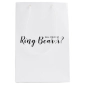 Ben je mijn Ring Bearer? Modern voorstel Medium Cadeauzakje (Voorkant)
