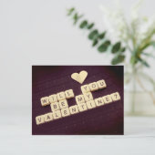 Ben je mijn Valentijn? Feestdagenkaart (Staand voorkant)