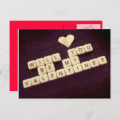 Ben je mijn Valentijn? Feestdagenkaart (Voorkant / Achterkant)