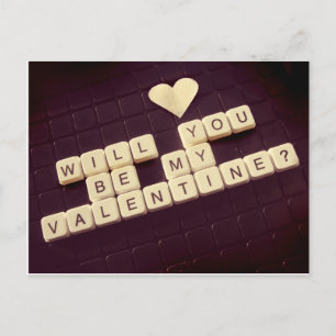 Ben je mijn Valentijn? Feestdagenkaart