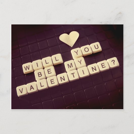 Ben je mijn Valentijn? Feestdagenkaart (Voorkant)