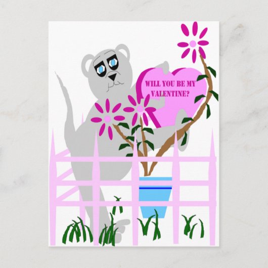 Ben je mijn Valentijn? Feestdagenkaart (Voorkant)