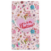 Ben je mijn Valentijn? Kute Animals in Love Klein Cadeauzakje (Achterkant)