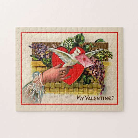 Ben je mijn Valentijn? Legpuzzel (Horizontaal)