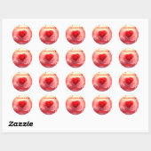 Ben je mijn valentijn? ronde sticker (Vel)