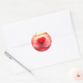 Ben je mijn valentijn? ronde sticker (Envelop)
