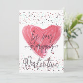 Ben je mijn valentijn? Valentijnsdag kaart? Bedankkaart (Staand voorkant)