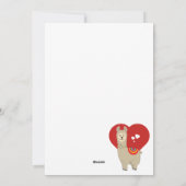 "Ben je mijn Vallamantine?" Llama Valentijns Feestdagenkaart (Achterkant)