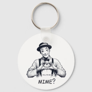 Ben je mime? sleutelhanger