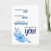 Ben je m'n blauw? Weddenskaart (Voorkant)