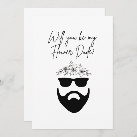 Ben je m'n bloem? kaart (Voorkant / Achterkant)