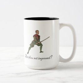 Ben je niet onder de indruk? Coffee Tweekleurige Koffiemok