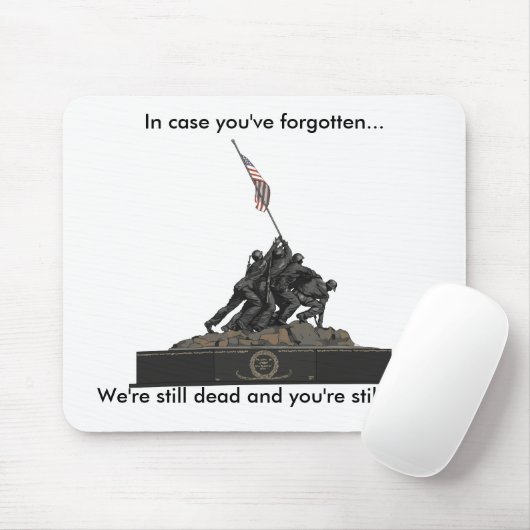 Ben je nog steeds vrij? muismat (Met muis)