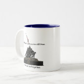 Ben je nog steeds vrij? tweekleurige koffiemok (Voorkant links)