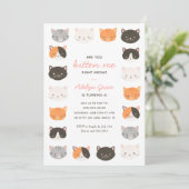 Ben je nu aan het kat-meisje-verjaardag? kaart (Staand voorkant)