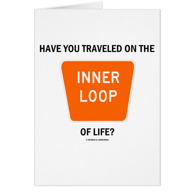 Ben je op de binnenste loop van het leven gereisd? (Voorkant)