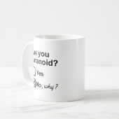 Ben je paranoïde? koffiemok (Voorkant links)
