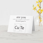 Ben je Schattige Nerdy Science Geek Humor Kaart (Gele Bloem)