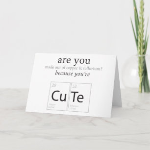 Ben je Schattige Nerdy Science Geek Humor Kaart